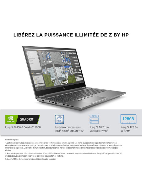 HP Zbook Fury 15 G7 - I7 10750H 2,6 GHZ