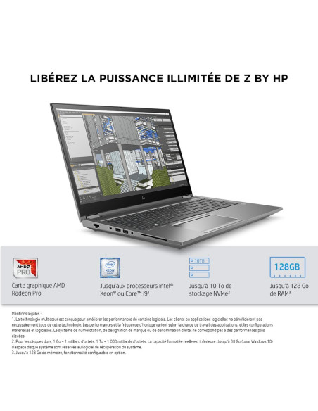 HP Zbook Fury 15 G7 - I7 10750H 2,6 GHZ