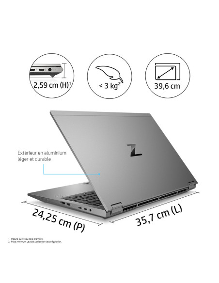 HP Zbook Fury 15 G7 - I7 10750H 2,6 GHZ